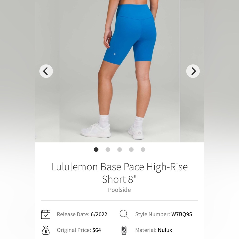 Lululemon Poolside Base Pace Shorts